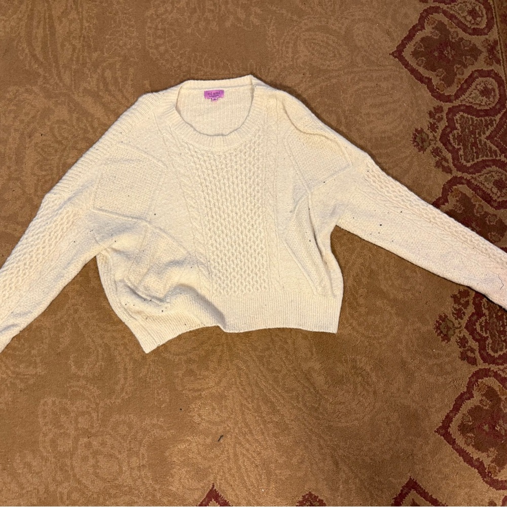Cozy Cream Cable Knit Sweater